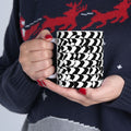 Black and White Checkered Design Ceramic Mug/Coffee cup 11oz or 15oz size